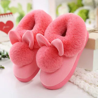 2023 Faux Fur Winter Warm Shoes Woman Men Indoor Slippers Soft Plush Anti-slip Lovers Home Floor Slipper Cotton Slides SH08271