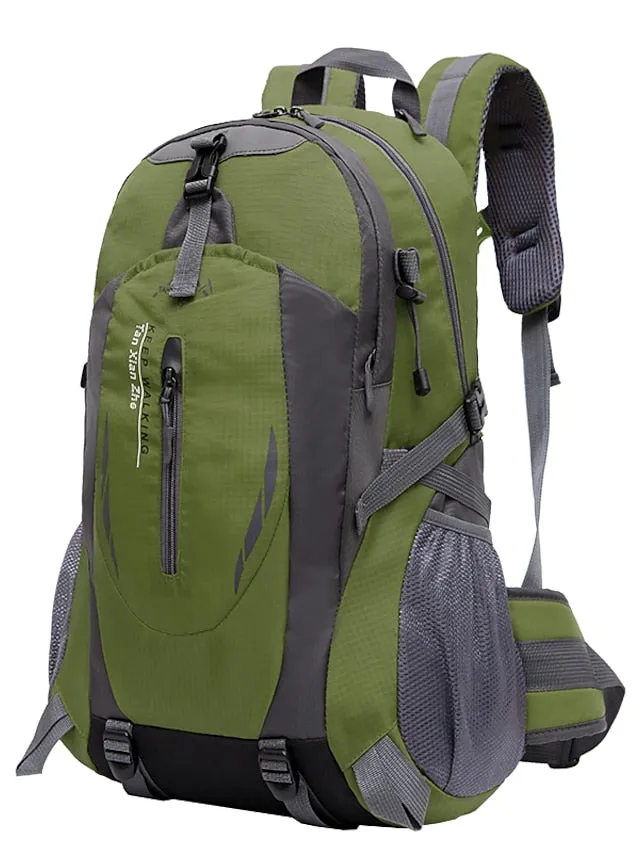 30 L Hiking Cycling Backpack Rucksack Rain Waterproof Wearable Lightweight Sweat-Wicking Outdoor Daypack Trekking Climbing Camping Sport Travel Backpacks Nylon Black Dark Green Orange