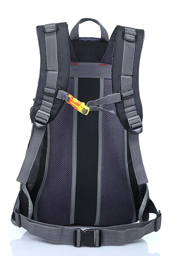 30 L Hiking Cycling Backpack Rucksack Rain Waterproof Wearable Lightweight Sweat-Wicking Outdoor Daypack Trekking Climbing Camping Sport Travel Backpacks Nylon Black Dark Green Orange
