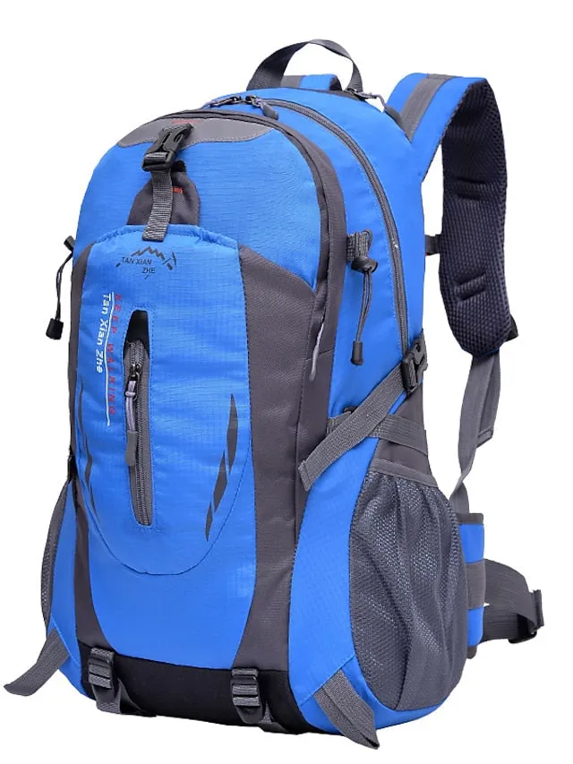 30 L Hiking Cycling Backpack Rucksack Rain Waterproof Wearable Lightweight Sweat-Wicking Outdoor Daypack Trekking Climbing Camping Sport Travel Backpacks Nylon Black Dark Green Orange