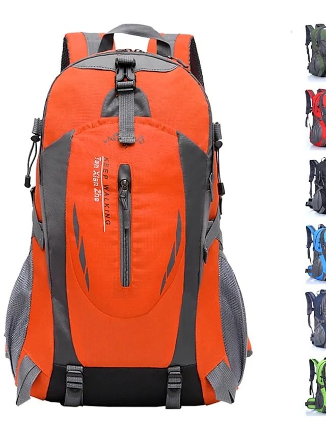 30 L Hiking Cycling Backpack Rucksack Rain Waterproof Wearable Lightweight Sweat-Wicking Outdoor Daypack Trekking Climbing Camping Sport Travel Backpacks Nylon Black Dark Green Orange