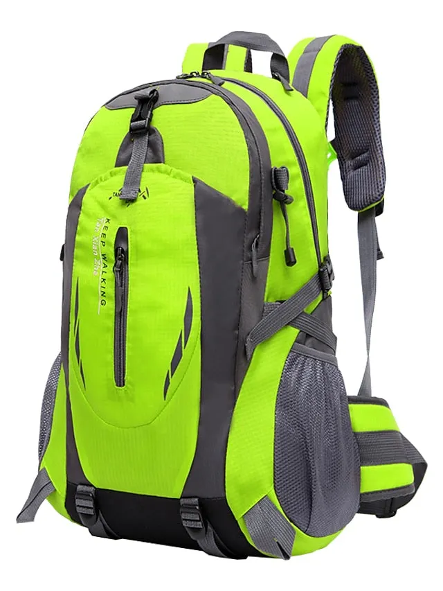 30 L Hiking Cycling Backpack Rucksack Rain Waterproof Wearable Lightweight Sweat-Wicking Outdoor Daypack Trekking Climbing Camping Sport Travel Backpacks Nylon Black Dark Green Orange