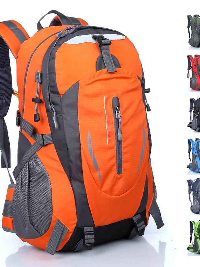 30 L Hiking Cycling Backpack Rucksack Rain Waterproof Wearable Lightweight Sweat-Wicking Outdoor Daypack Trekking Climbing Camping Sport Travel Backpacks Nylon Black Dark Green Orange