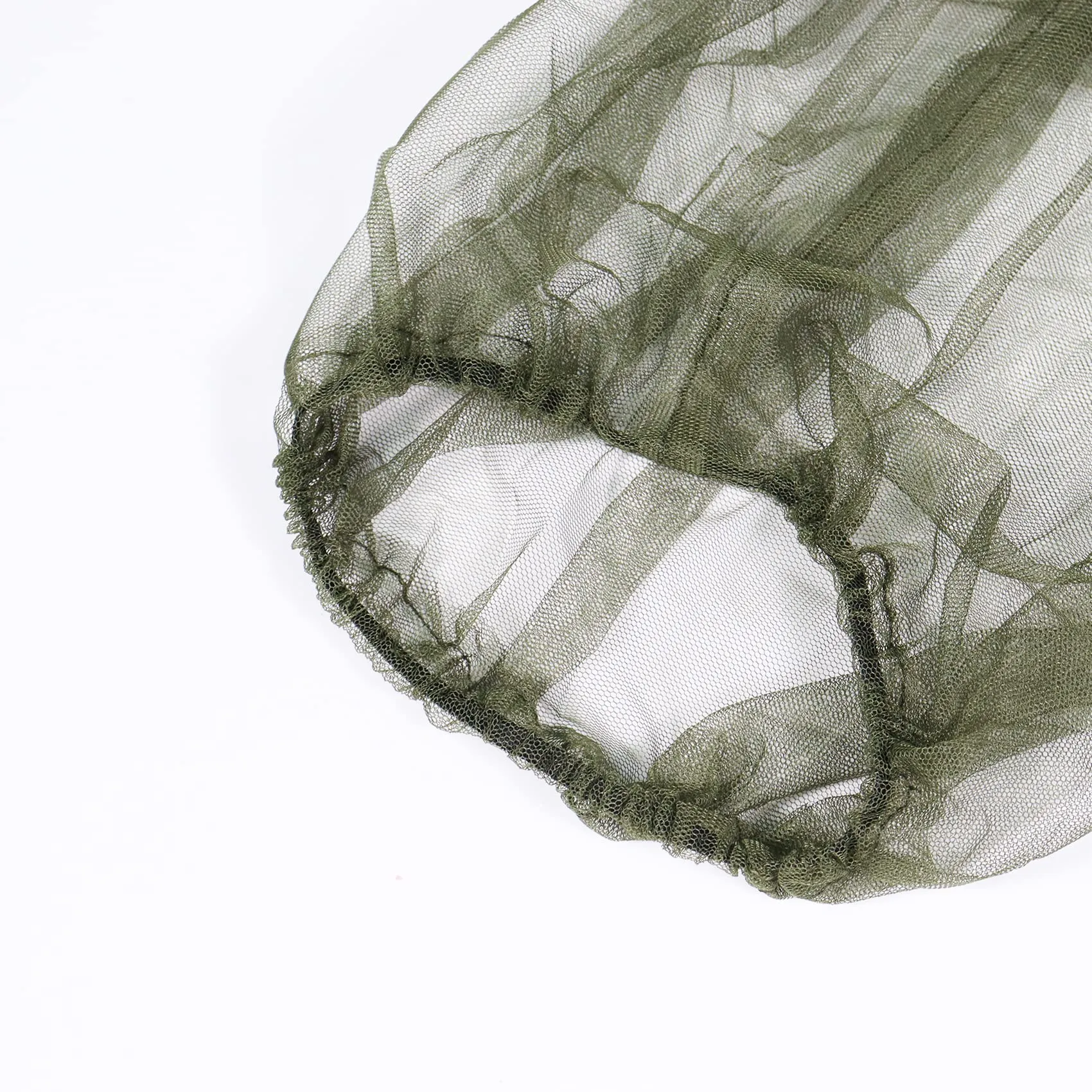 4 Pieces Mosquito Head Net, Midge Net Head Cover for Outdoor Hiking, Fishing, Camping, Climbing, Green