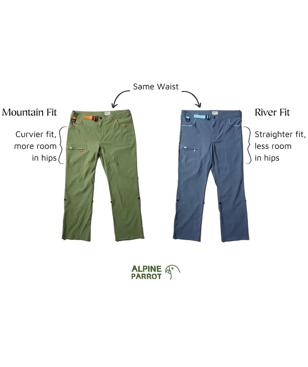 Alpine Parrot Ponderosa Hiking Pant Mountain Fit Black Size US 18 (AU 22)