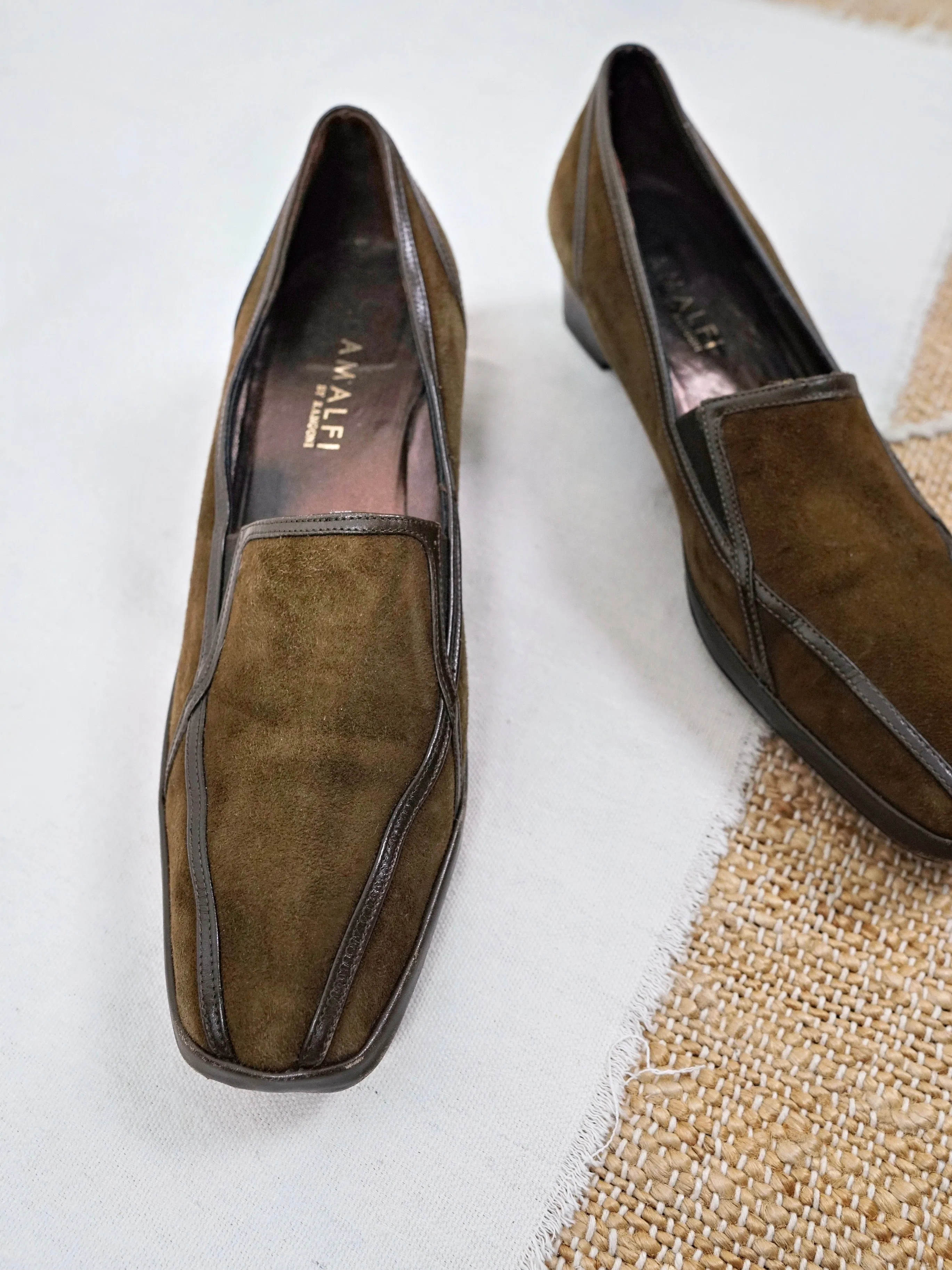 Amalfi by Rangoni Olive Suede Shoes | 10 N