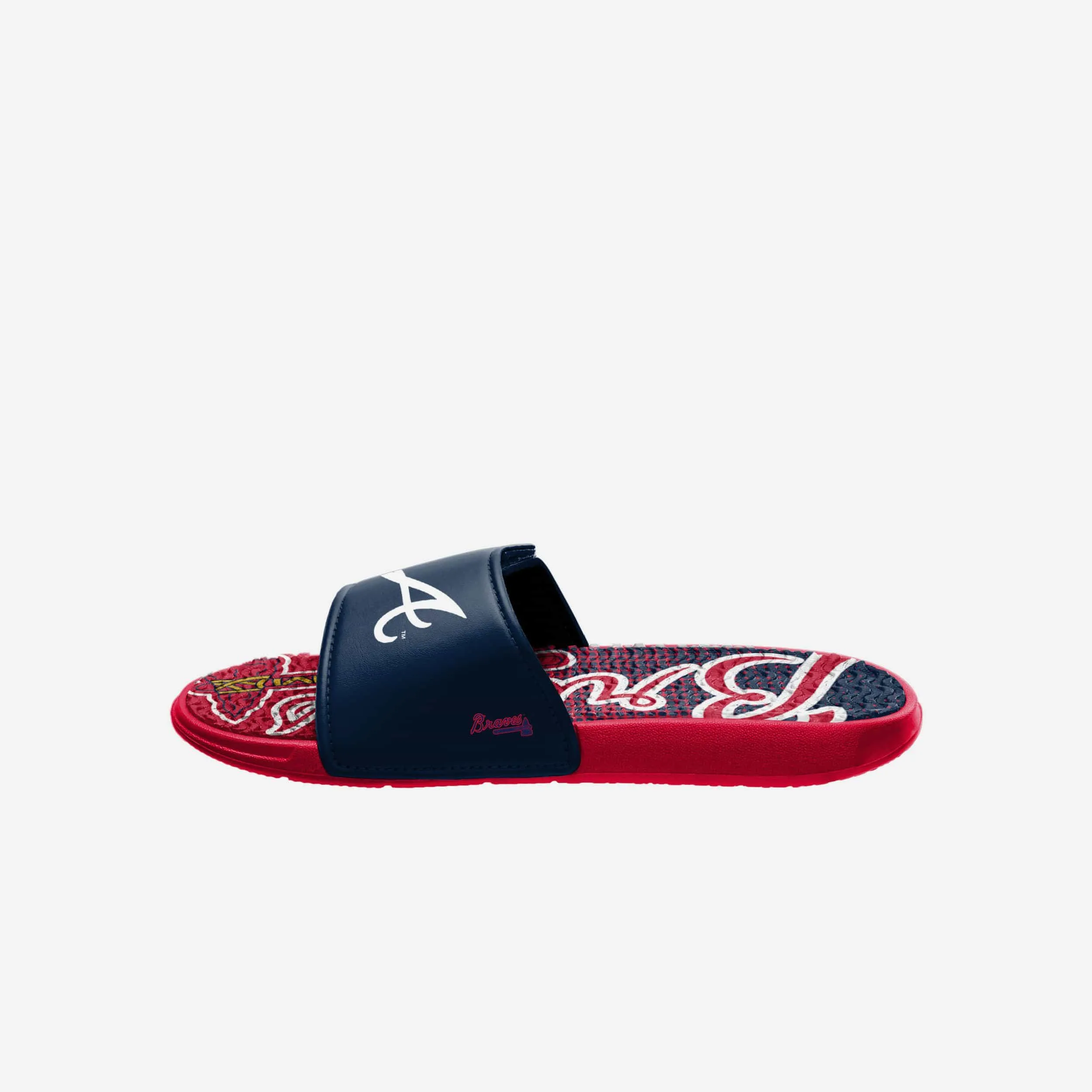 Atlanta Braves Gradient Wordmark Gel Slide