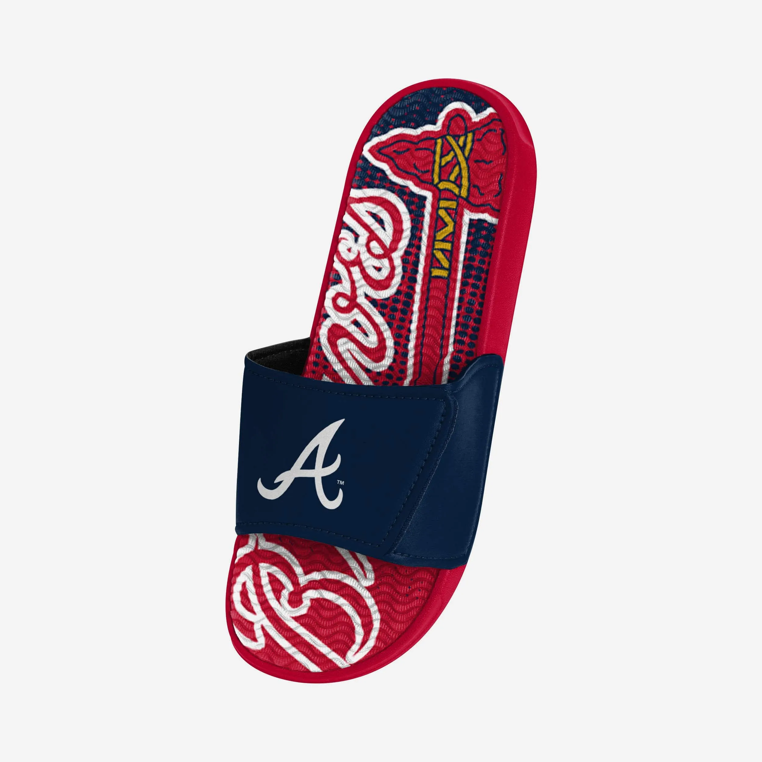 Atlanta Braves Gradient Wordmark Gel Slide