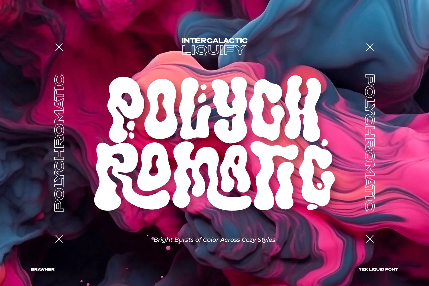 Brawner - Y2K Liquid Font