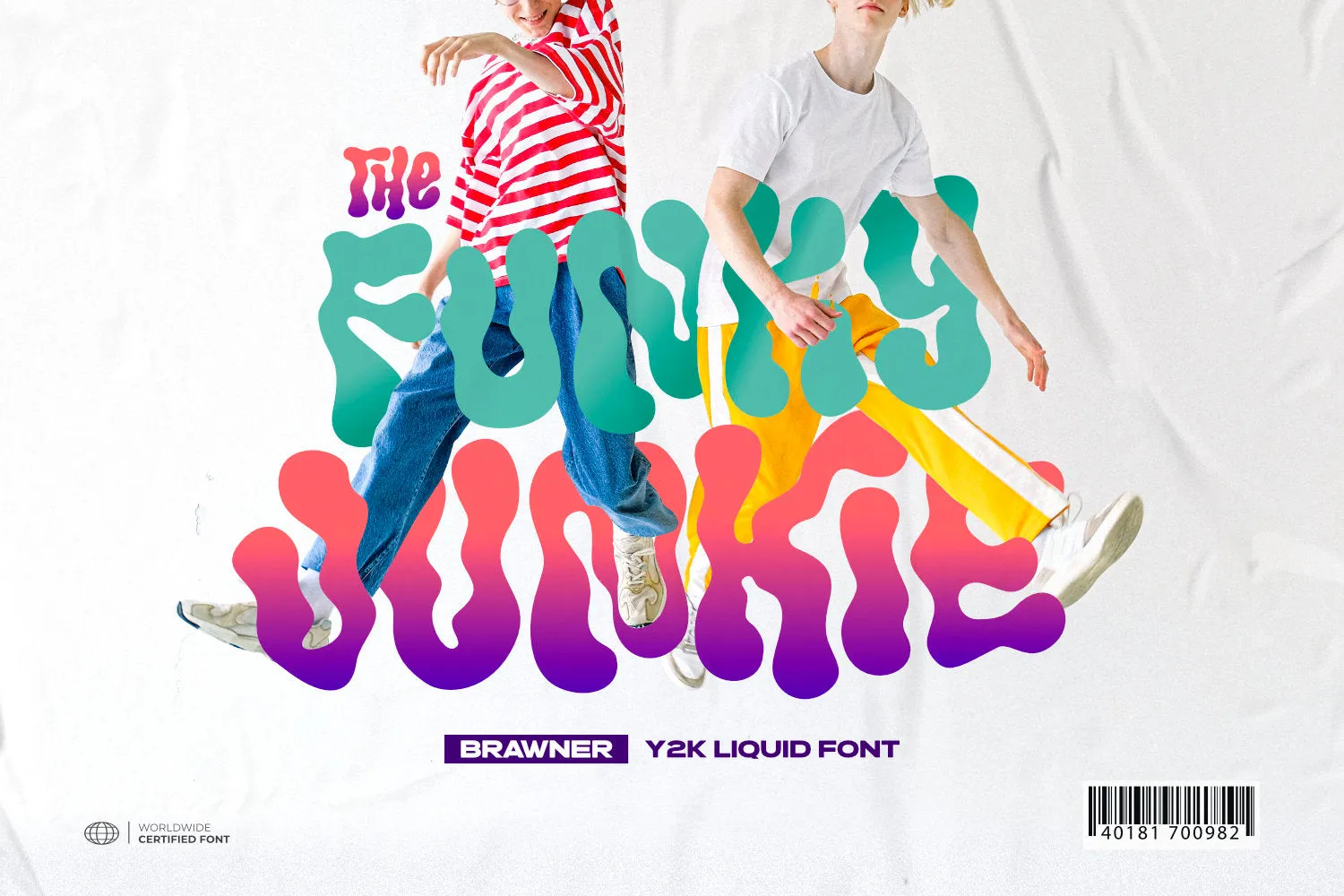 Brawner - Y2K Liquid Font