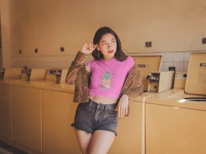 Cheerful Charm Cropped Tee