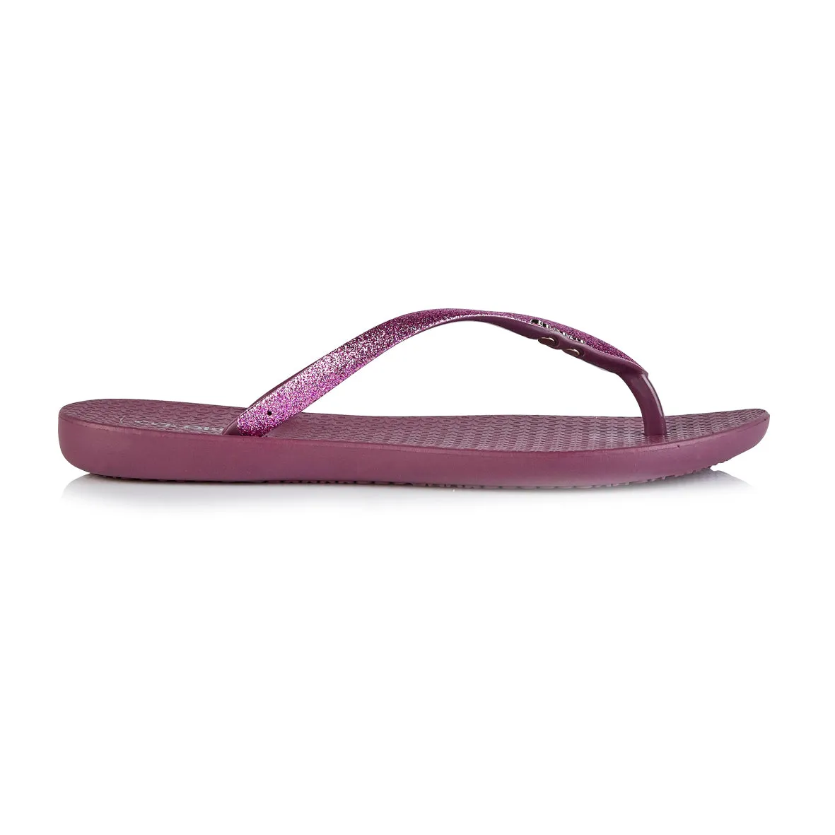 Coloko Orchid Curve Slim Glitter Sparkly Flip Flops Sandals