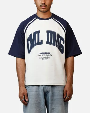 Criminal Damage Varsity Icon T-Shirt Navy