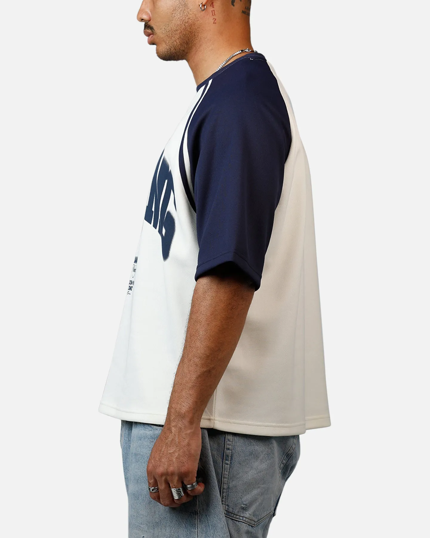 Criminal Damage Varsity Icon T-Shirt Navy