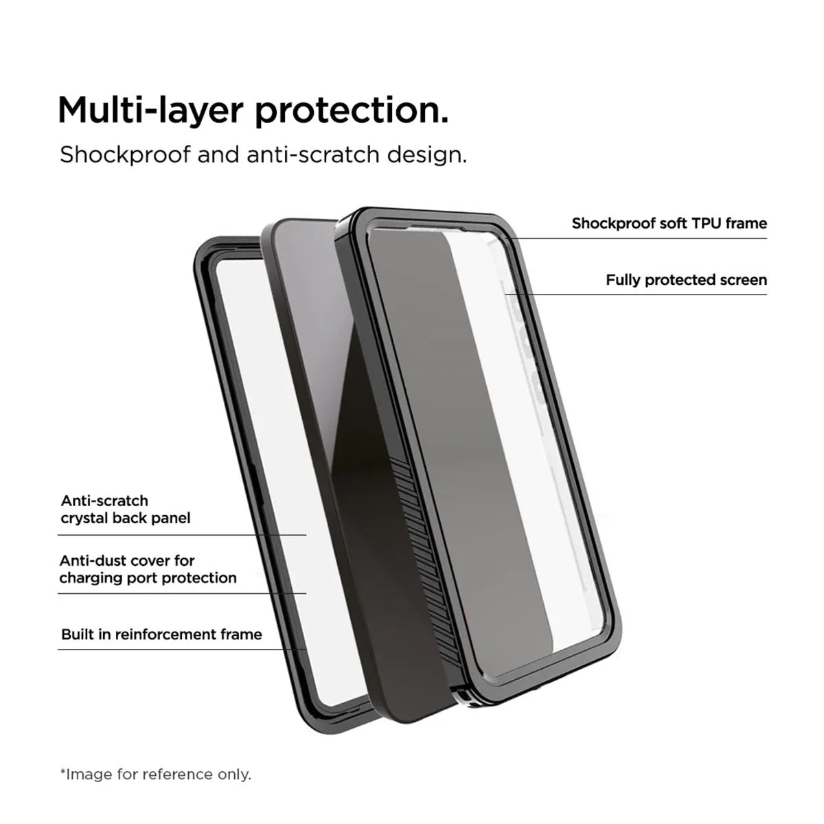 Eiger - Samsung Galaxy S24  Plus Avalanche Waterproof Outdoor Protection Case IP68 (EGCA00553) - Black