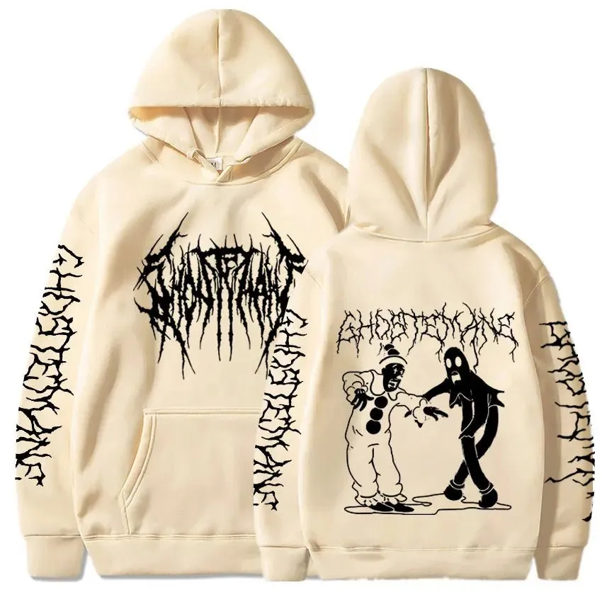 Ghostemane Graphic Hoodie - Hip-Hop Style, Unisex Gothic Sweatshirt