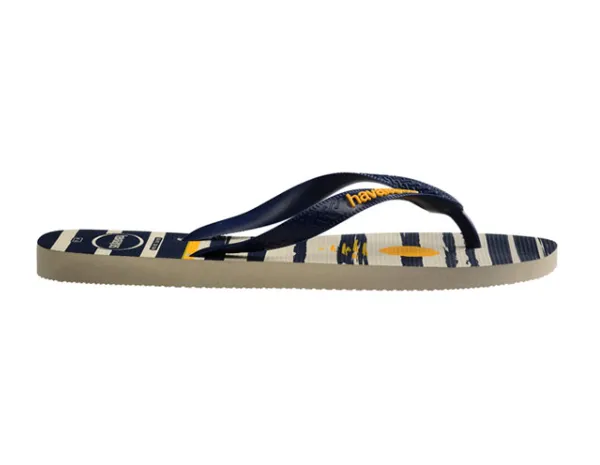 HAVAIANAS TOP NAUTICAL - BEIGE.NAVY BLUE