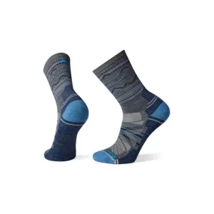 Hike Light Cushion Mountain Range Pattern Crew Socks