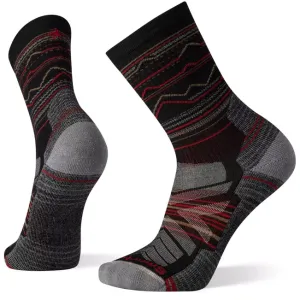Hike Light Cushion Mountain Range Pattern Crew Socks