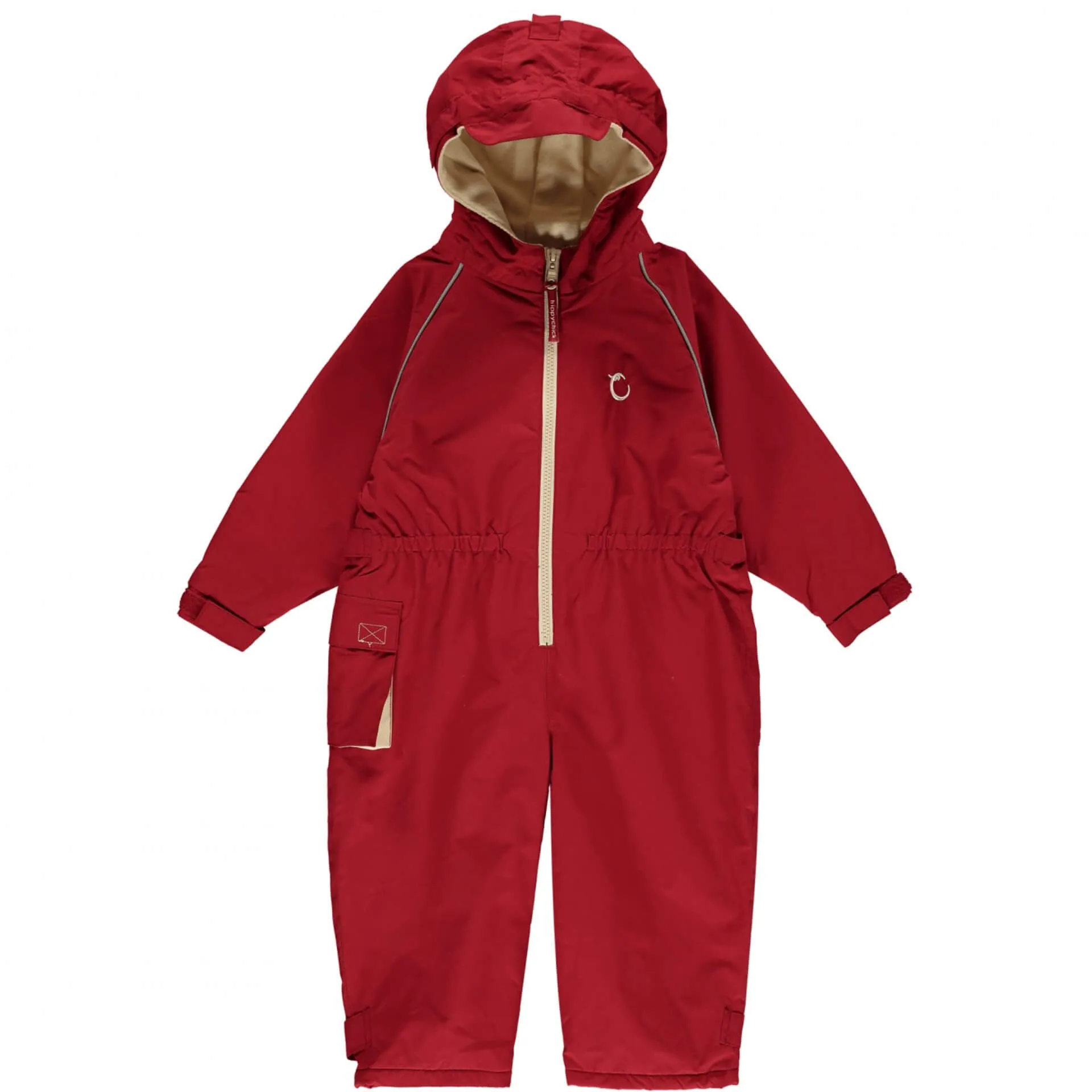 Hippychick Toddler All-In-One Waterproof Fleece Lined Suit (Fiesta Red)