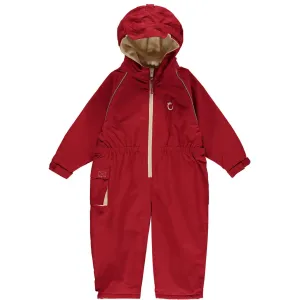 Hippychick Toddler All-In-One Waterproof Fleece Lined Suit (Fiesta Red)