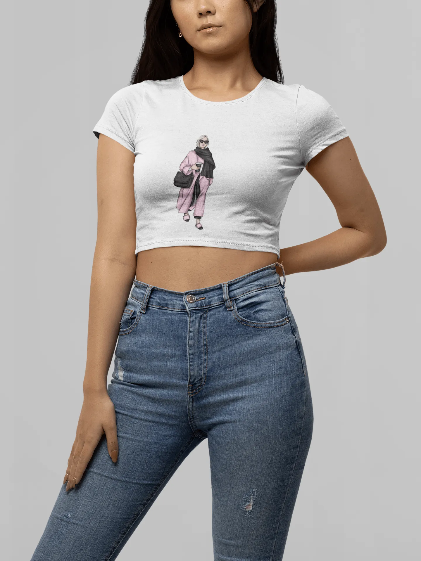 Innovative Style Cropped Tee