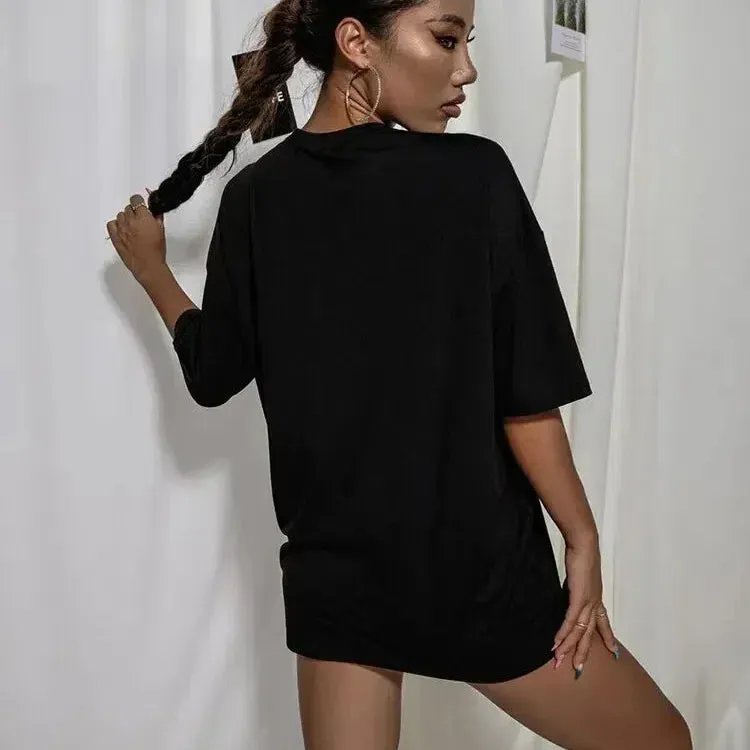 Intense Feelings Drop Shoulder Tee Women Men Oversize Top