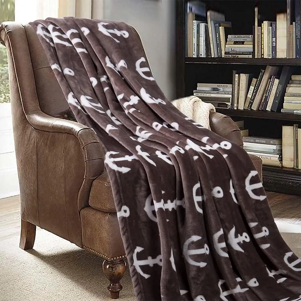JML Throw Blankets for Couch, Fleece Throw Blanket - Soft Warm, Lightweight Plush Throw Blanket for Bed, Sofa, Chair, Travel, All Season Use, 50"x60", Burgundy