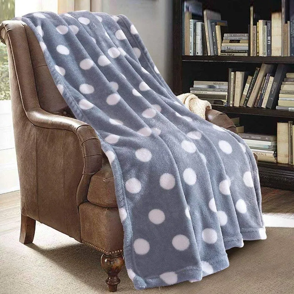 JML Throw Blankets for Couch, Fleece Throw Blanket - Soft Warm, Lightweight Plush Throw Blanket for Bed, Sofa, Chair, Travel, All Season Use, 50"x60", Burgundy