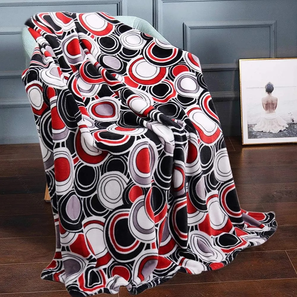 JML Throw Blankets for Couch, Fleece Throw Blanket - Soft Warm, Lightweight Plush Throw Blanket for Bed, Sofa, Chair, Travel, All Season Use, 50"x60", Burgundy
