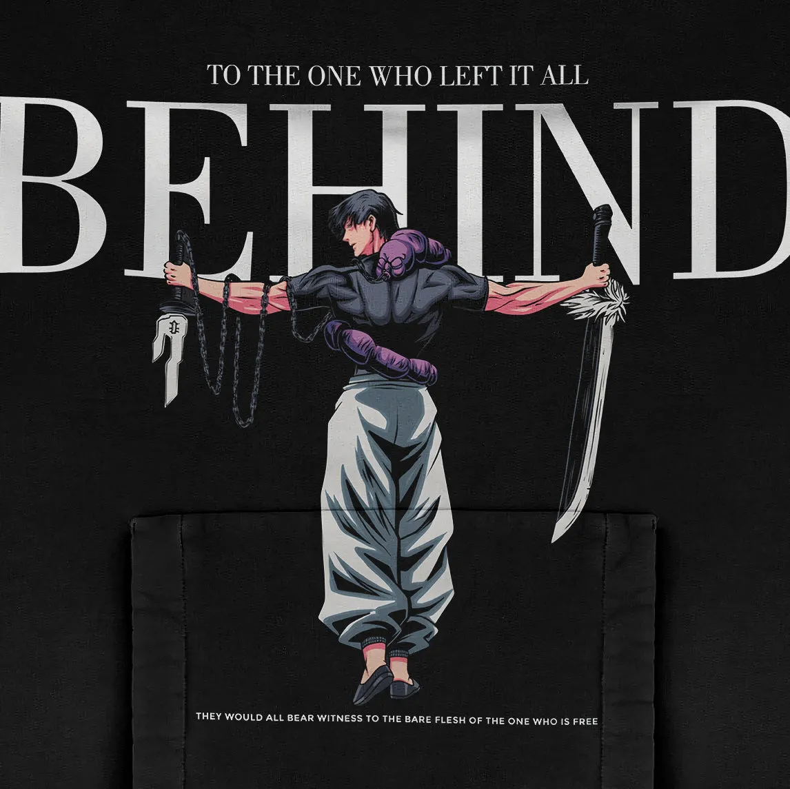 Jujutsu Kaisen Toji Fushiguro Oversized Hoodie – Black Anime Streetwear with High-Definition Graphic
