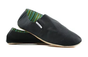Mens Zasel Cotton Canvas Shoes Black