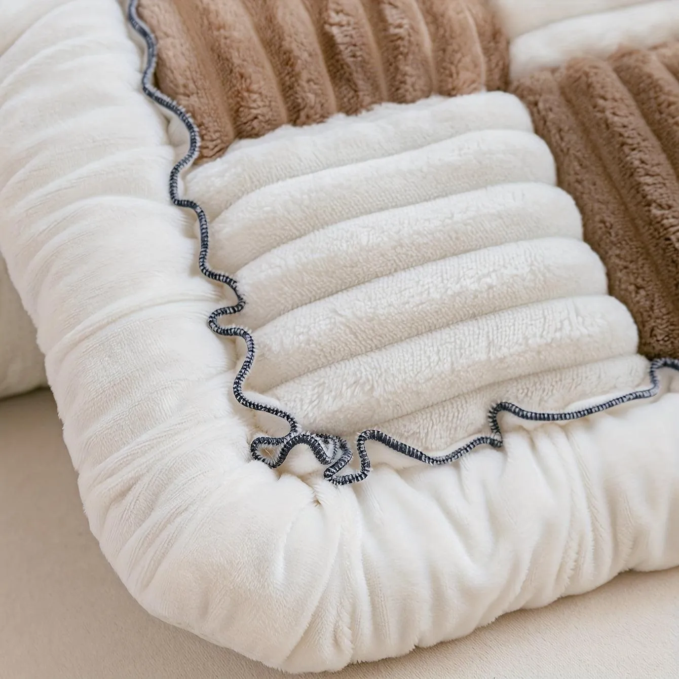 Modular Sofa Cover – Nordic Style Winter Plush Cushion Slipcover