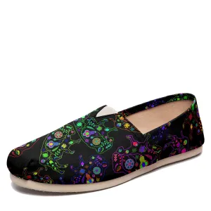Neon Floral Buffalos Slip On