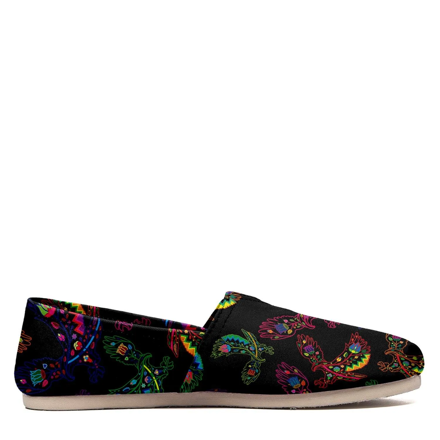 Neon Floral Eagles Slip On