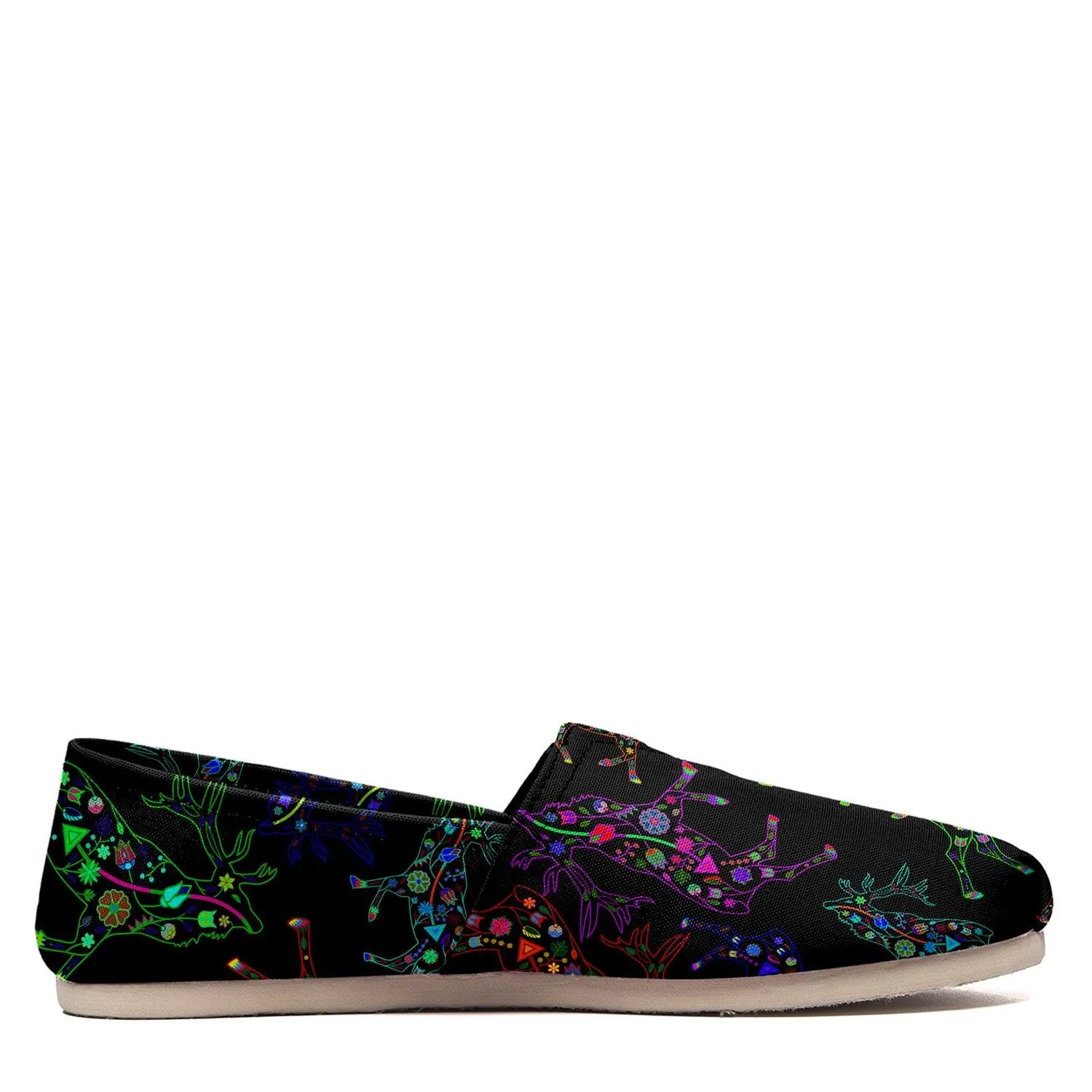 Neon Floral Elks Slip On