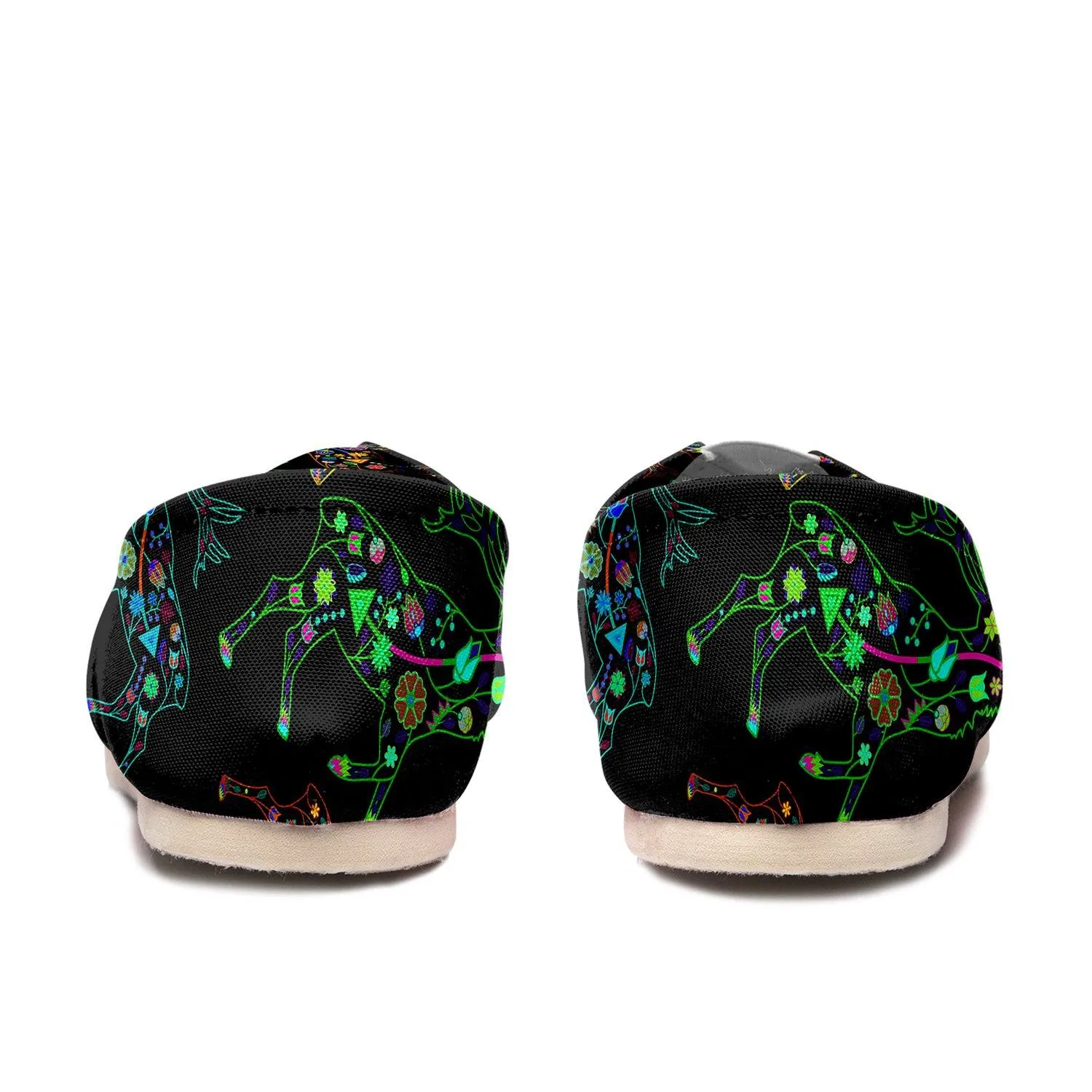 Neon Floral Elks Slip On