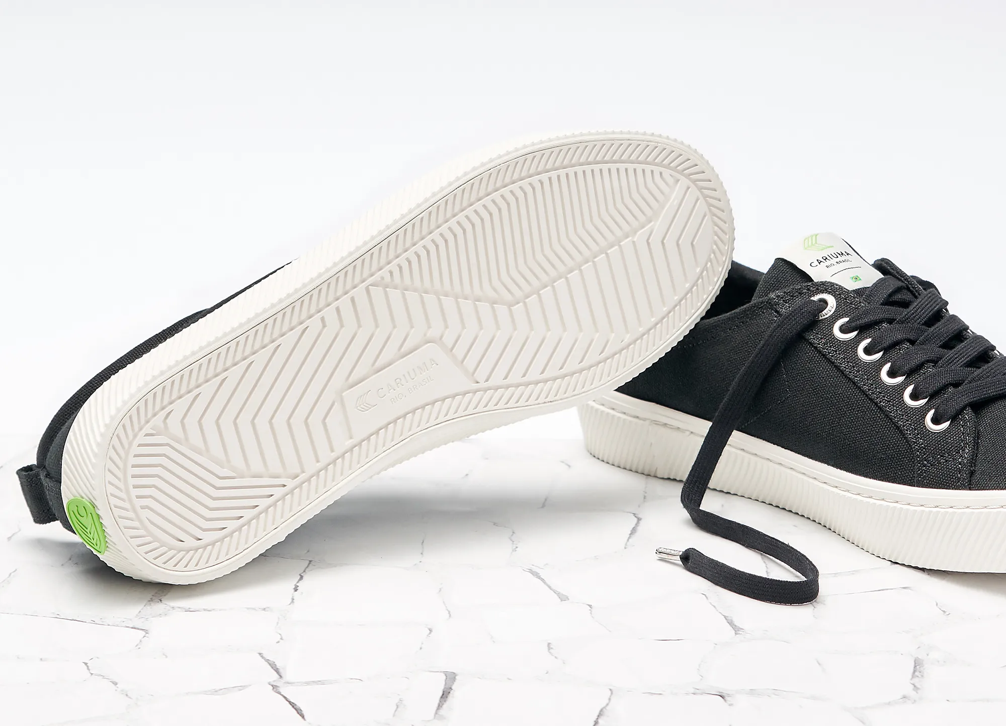 OCA Low Black Canvas Sneaker Women