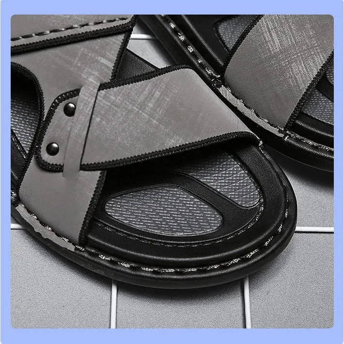 OCW Men Ankle Strap Comfy Walking Sandals Trendy Slides