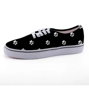 Paw Print Low-top Canvas Shoes