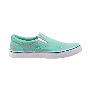 Polo Ralph Lauren Thompson Logo Printed Slip-On Men's Shoes Sunset Green-Pink