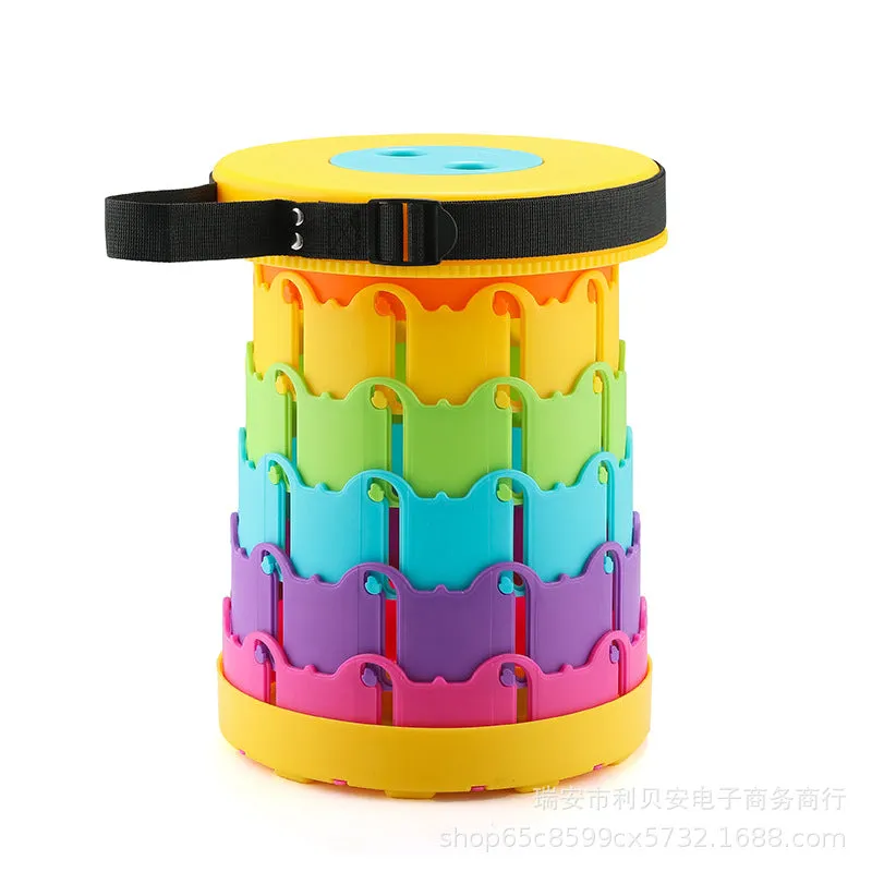 Rainbow Mountain Telescopic Folding Stool