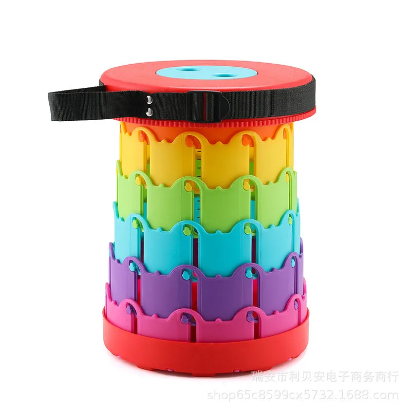 Rainbow Mountain Telescopic Folding Stool