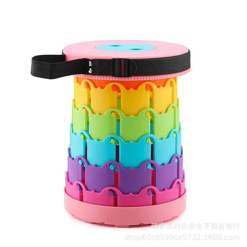 Rainbow Mountain Telescopic Folding Stool