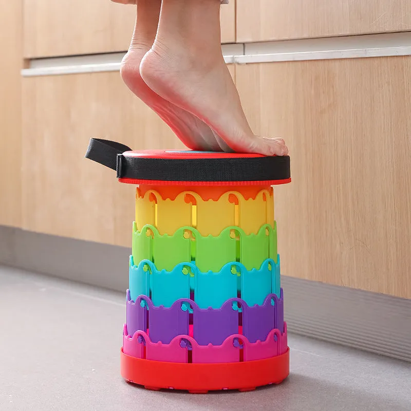 Rainbow Mountain Telescopic Folding Stool