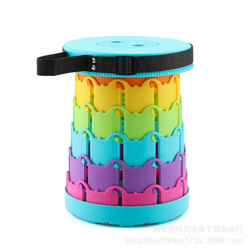 Rainbow Mountain Telescopic Folding Stool