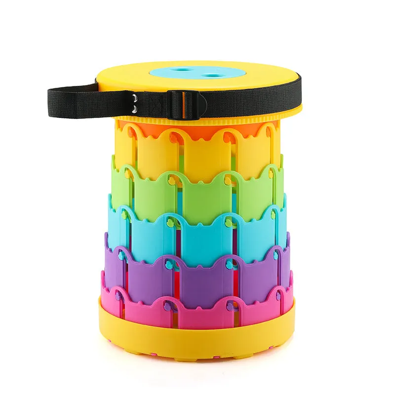 Rainbow Mountain Telescopic Folding Stool