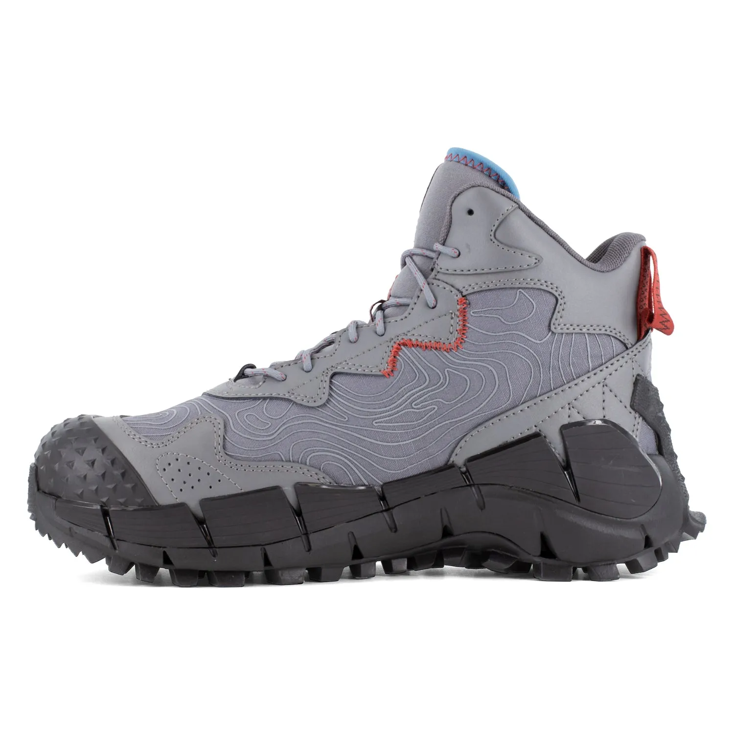 Reebok Mens Zig Kinetica Edge II Grey/Black Leather MetGuard Work Boots 8 M