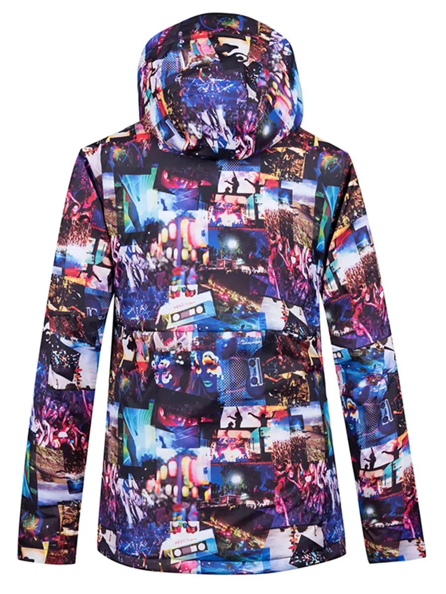 Riuiyele Men Downhill Skiing Snowboarding Insulated Jacket
