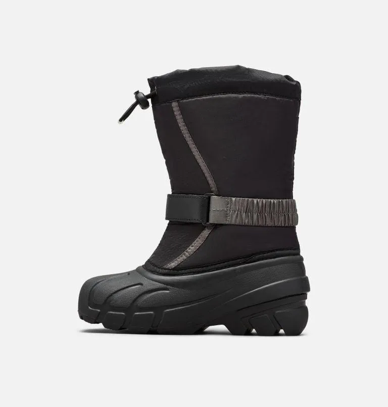Sorel Kids Flurry Winter Boots- Black/ City Grey